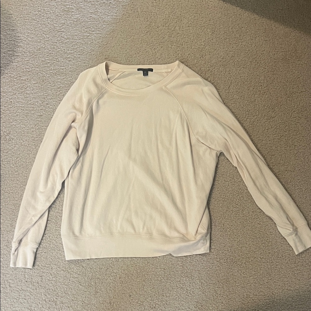 J. Crew Off-White Long Sleeve Top
